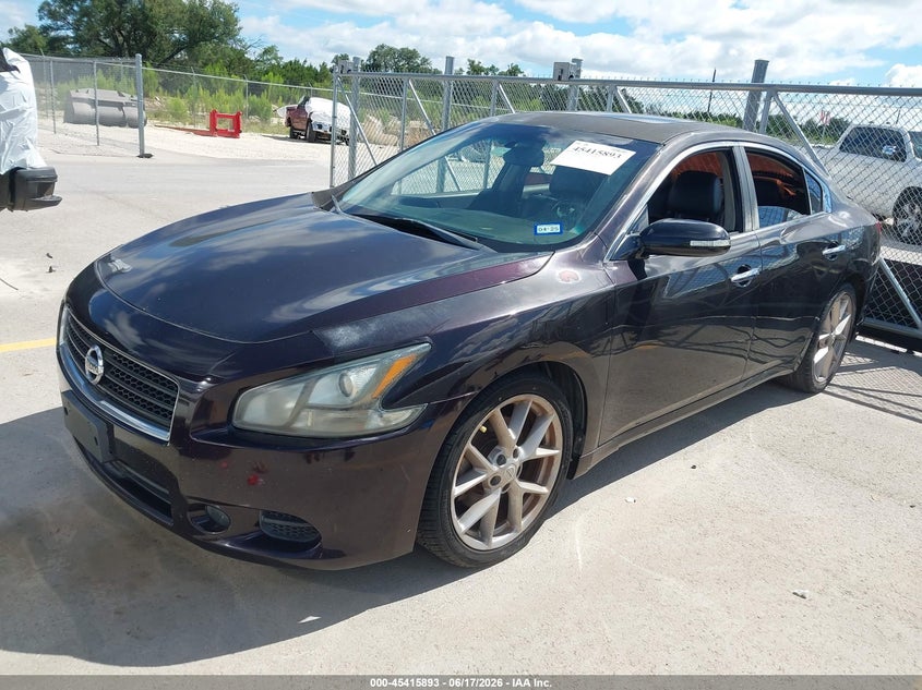 2011 Nissan Maxima VIN 1N4AA5AP0BC840846 IAAI salvage auction — NORMAL WEAR, Clear (Texas), sold $375 on 2026-07-09 (photo 2)