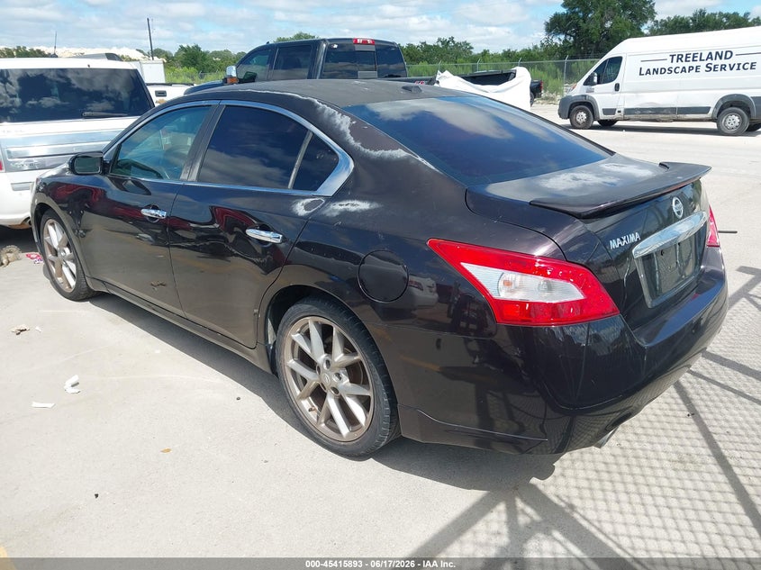 2011 Nissan Maxima VIN 1N4AA5AP0BC840846 IAAI salvage auction — NORMAL WEAR, Clear (Texas), sold $375 on 2026-07-09 (photo 3)