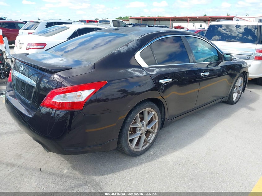 2011 Nissan Maxima VIN 1N4AA5AP0BC840846 IAAI salvage auction — NORMAL WEAR, Clear (Texas), sold $375 on 2026-07-09 (photo 4)