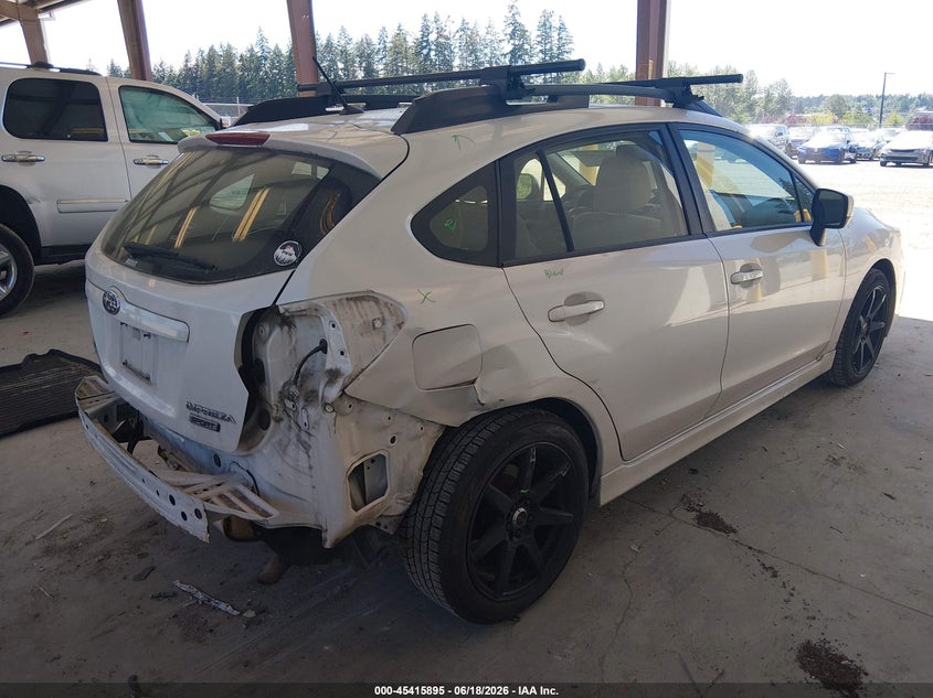 2013 Subaru Impreza VIN JF1GPAL68D2870739 IAAI salvage auction — REAR END, Bill Of Sale (Washington), sold $1,350 on 2026-07-05 (photo 4)