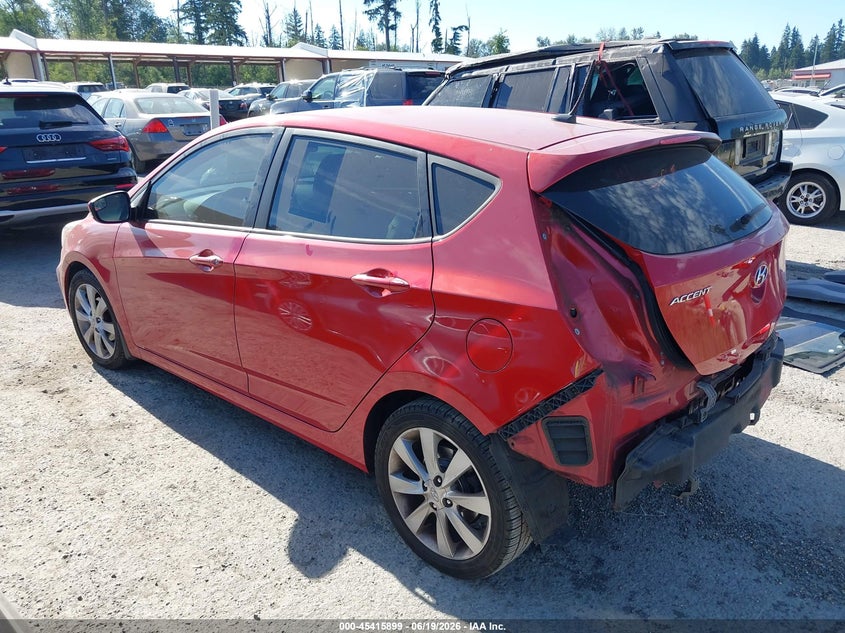 2014 Hyundai Accent VIN KMHCU5AE0EU182772 IAAI salvage auction — RIGHT SIDE, Bill Of Sale (Washington), sold $575 on 2026-07-08 (photo 3)