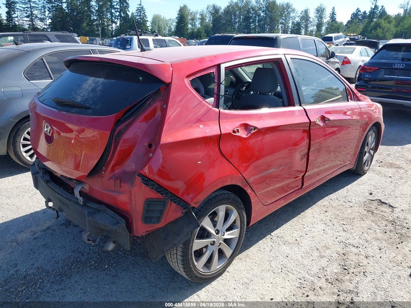 2014 Hyundai Accent VIN KMHCU5AE0EU182772 IAAI salvage auction — RIGHT SIDE, Bill Of Sale (Washington), sold $575 on 2026-07-08 (photo 4)