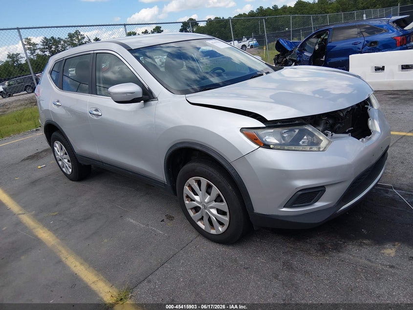 2015 Nissan Rogue VIN KNMAT2MV3FP504152 IAAI salvage auction — NORMAL WEAR, Clear (New Jersey), sold $625 on 2026-08-22 (photo 1)