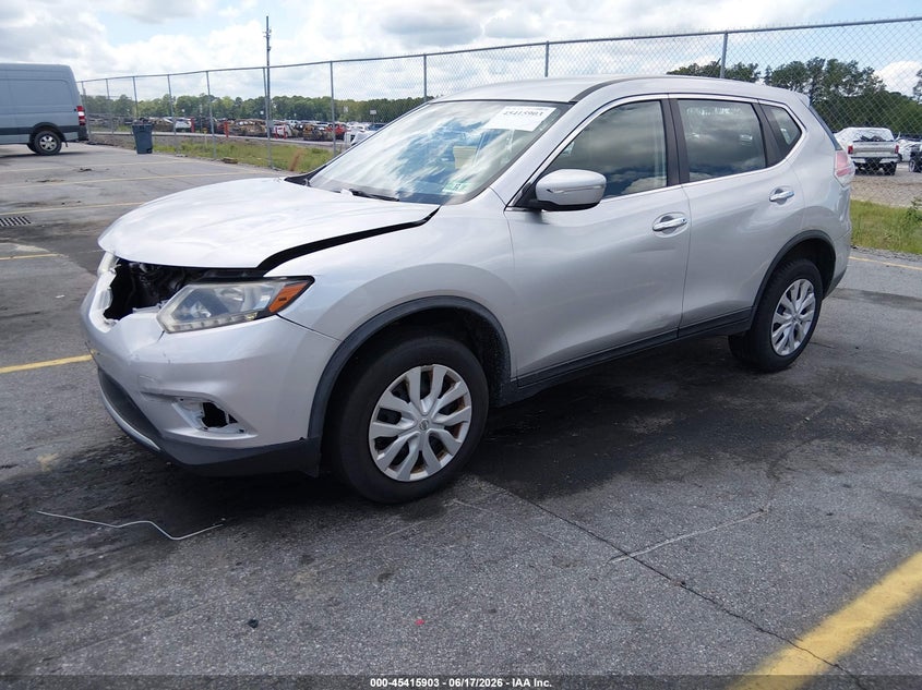 2015 Nissan Rogue VIN KNMAT2MV3FP504152 IAAI salvage auction — NORMAL WEAR, Clear (New Jersey), sold $625 on 2026-08-22 (photo 2)