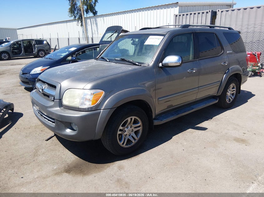 2007 Toyota Sequoia VIN 5TDZT38A77S293979 IAAI salvage auction — FRONT END, Salvage (California), sold $1,175 on 2026-07-20 (photo 2)