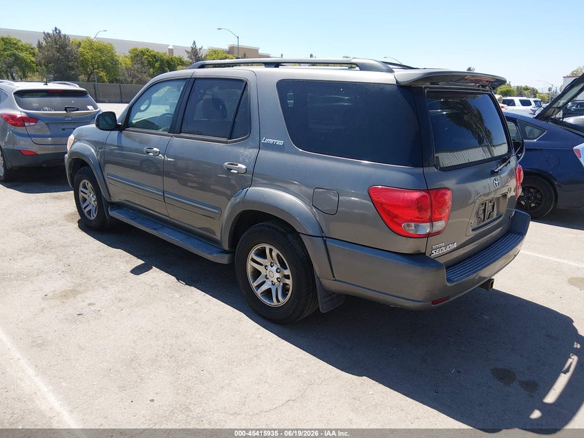2007 Toyota Sequoia VIN 5TDZT38A77S293979 IAAI salvage auction — FRONT END, Salvage (California), sold $1,175 on 2026-07-20 (photo 3)