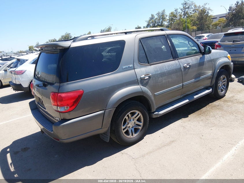 2007 Toyota Sequoia VIN 5TDZT38A77S293979 IAAI salvage auction — FRONT END, Salvage (California), sold $1,175 on 2026-07-20 (photo 4)