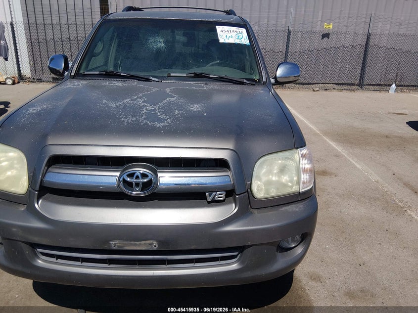 2007 Toyota Sequoia VIN 5TDZT38A77S293979 IAAI salvage auction — FRONT END, Salvage (California), sold $1,175 on 2026-07-20 (photo 6)