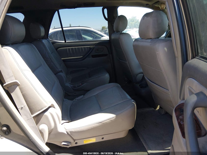 2007 Toyota Sequoia VIN 5TDZT38A77S293979 IAAI salvage auction — FRONT END, Salvage (California), sold $1,175 on 2026-07-20 (photo 8)
