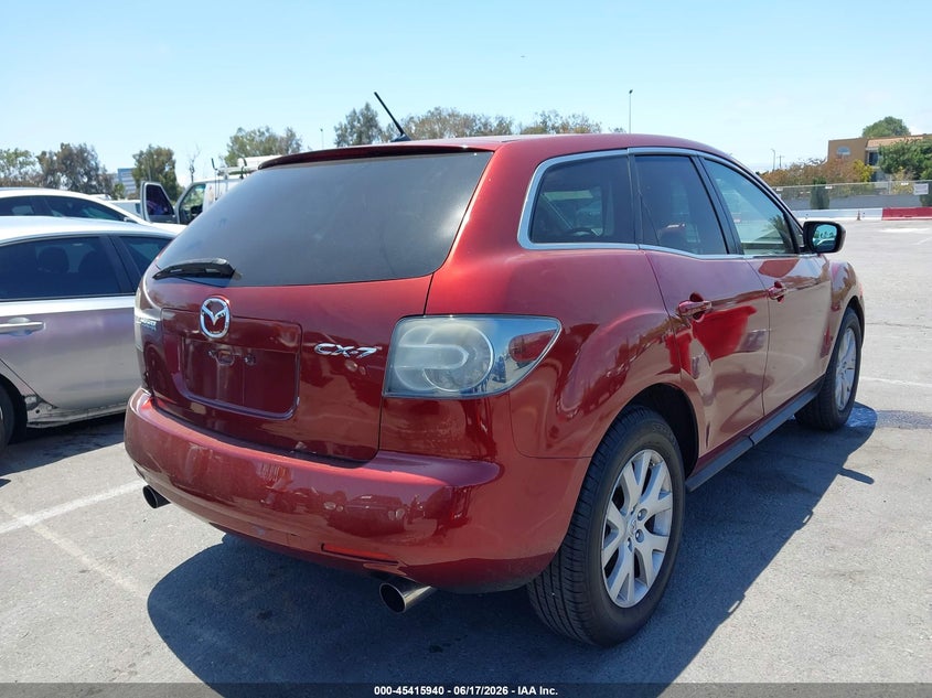 2009 Mazda Cx-7 VIN JM3ER29L590218010 IAAI salvage auction — LEFT SIDE, Salvage (California), sold $200 on 2026-07-23 (photo 4)