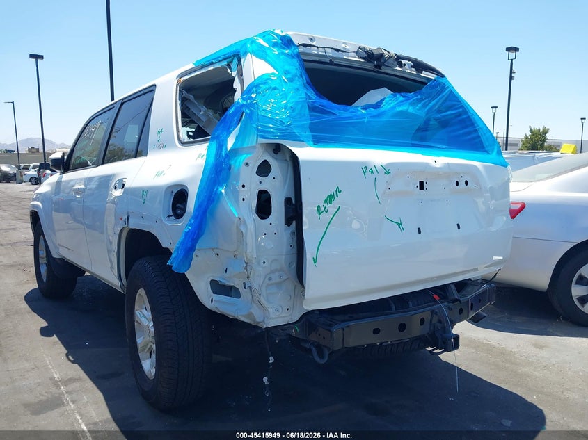 2024 Toyota 4runner VIN JTEEU5JR2R5309145 IAAI salvage auction — REAR END, Salvage Title, sold $8,100 on 2026-07-24 (photo 6)