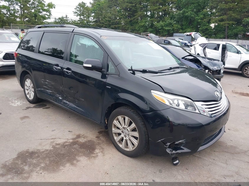 2017 Toyota Sienna VIN 5TDDZ3DC5HS166021 IAAI salvage auction — SIDE, Salvage Title, sold $8,800 on 2026-07-26 (photo 1)