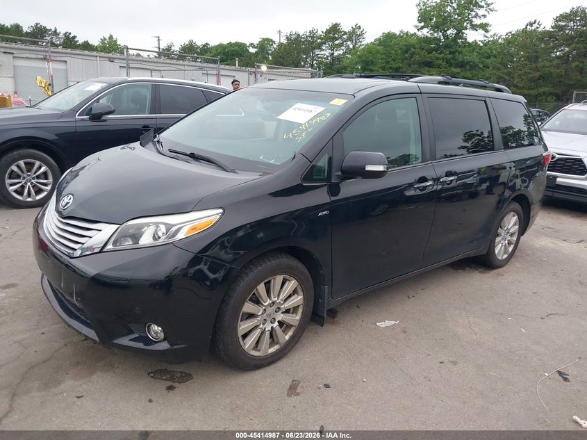 2017 Toyota Sienna VIN 5TDDZ3DC5HS166021 IAAI salvage auction — SIDE, Salvage Title, sold $8,800 on 2026-07-26 (photo 2)