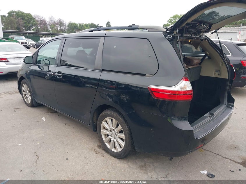 2017 Toyota Sienna VIN 5TDDZ3DC5HS166021 IAAI salvage auction — SIDE, Salvage Title, sold $8,800 on 2026-07-26 (photo 3)
