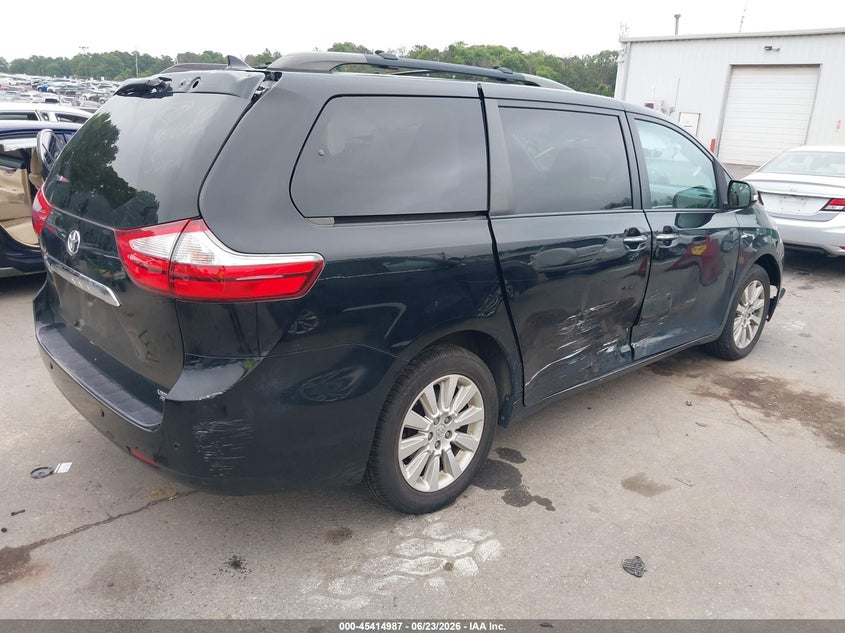 2017 Toyota Sienna VIN 5TDDZ3DC5HS166021 IAAI salvage auction — SIDE, Salvage Title, sold $8,800 on 2026-07-26 (photo 4)