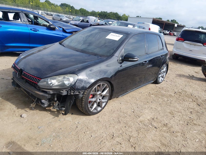 2013 Volkswagen Gti VIN WVWGV7AJ9DW137490 IAAI salvage auction — FRONT END, Clear (Tennessee), sold $1,800 on 2026-08-12 (photo 2)