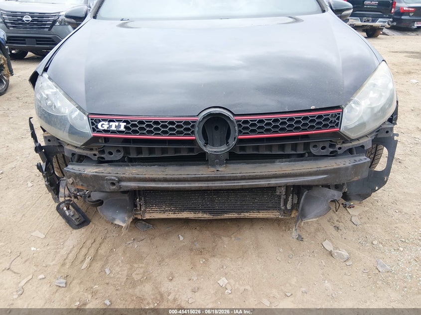 2013 Volkswagen Gti VIN WVWGV7AJ9DW137490 IAAI salvage auction — FRONT END, Clear (Tennessee), sold $1,800 on 2026-08-12 (photo 6)