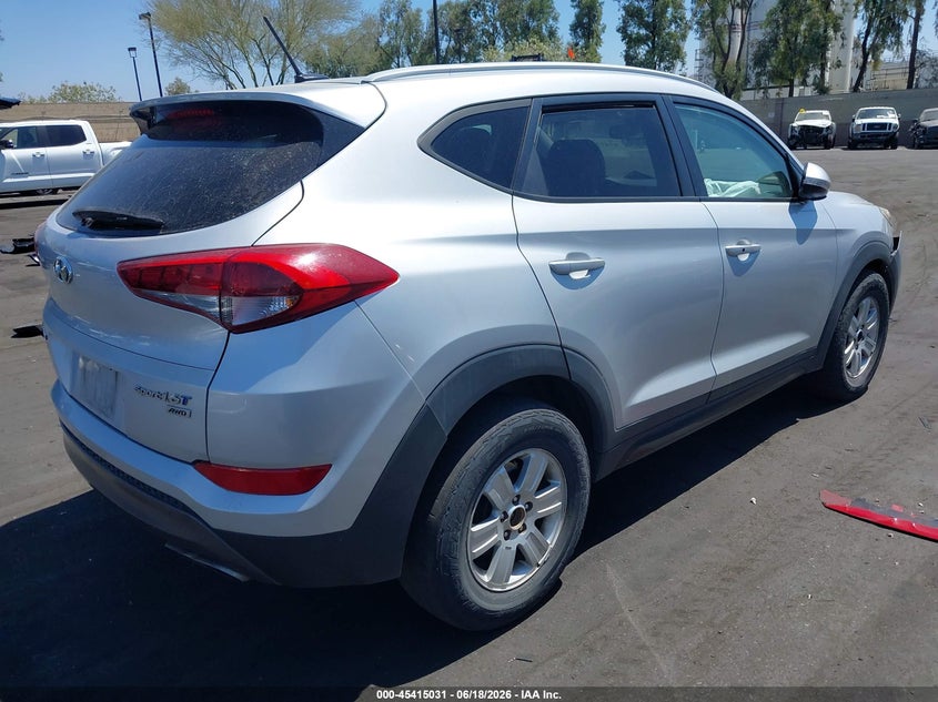 2016 Hyundai Tucson VIN KM8J3CA25GU123675 IAAI salvage auction — RIGHT FRONT, Salvage Title, sold $2,550 on 2026-07-17 (photo 4)