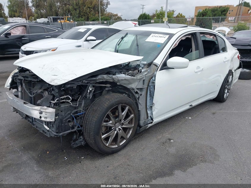 2013 Infiniti G VIN JN1CV6AP3DM717555 IAAI salvage auction — FRONT END, Salvage Title, sold $1,600 on 2026-07-30 (photo 2)