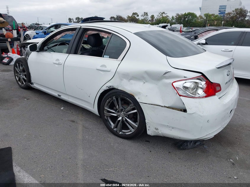 2013 Infiniti G VIN JN1CV6AP3DM717555 IAAI salvage auction — FRONT END, Salvage Title, sold $1,600 on 2026-07-30 (photo 3)