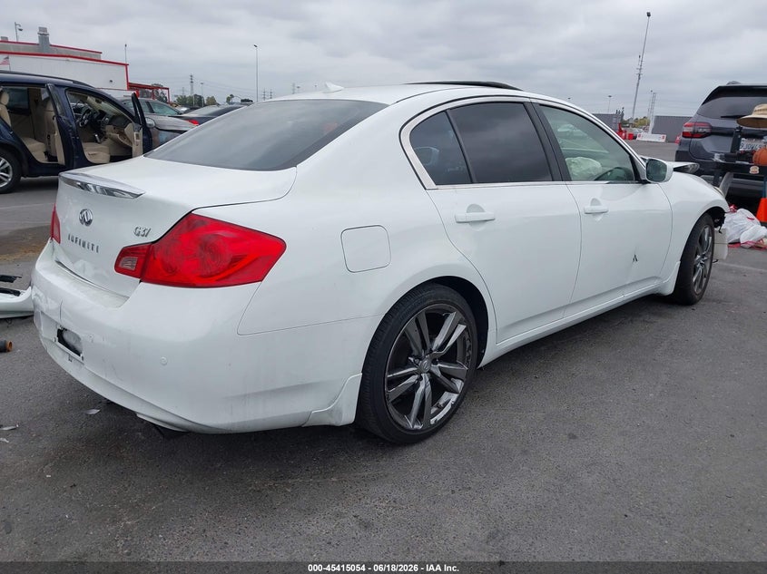 2013 Infiniti G VIN JN1CV6AP3DM717555 IAAI salvage auction — FRONT END, Salvage Title, sold $1,600 on 2026-07-30 (photo 4)