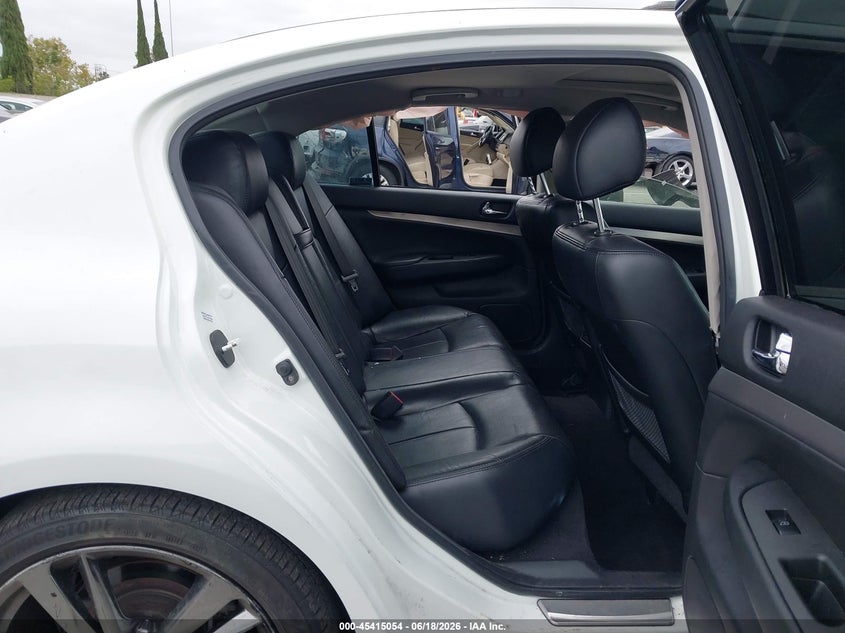 2013 Infiniti G VIN JN1CV6AP3DM717555 IAAI salvage auction — FRONT END, Salvage Title, sold $1,600 on 2026-07-30 (photo 8)