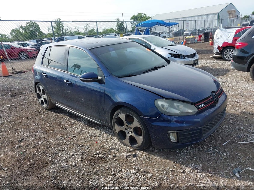 2011 Volkswagen Gti VIN WVWHD7AJ3BW297286 IAAI salvage auction — NORMAL WEAR, Original (Ohio), sold $300 on 2026-07-09 (photo 1)