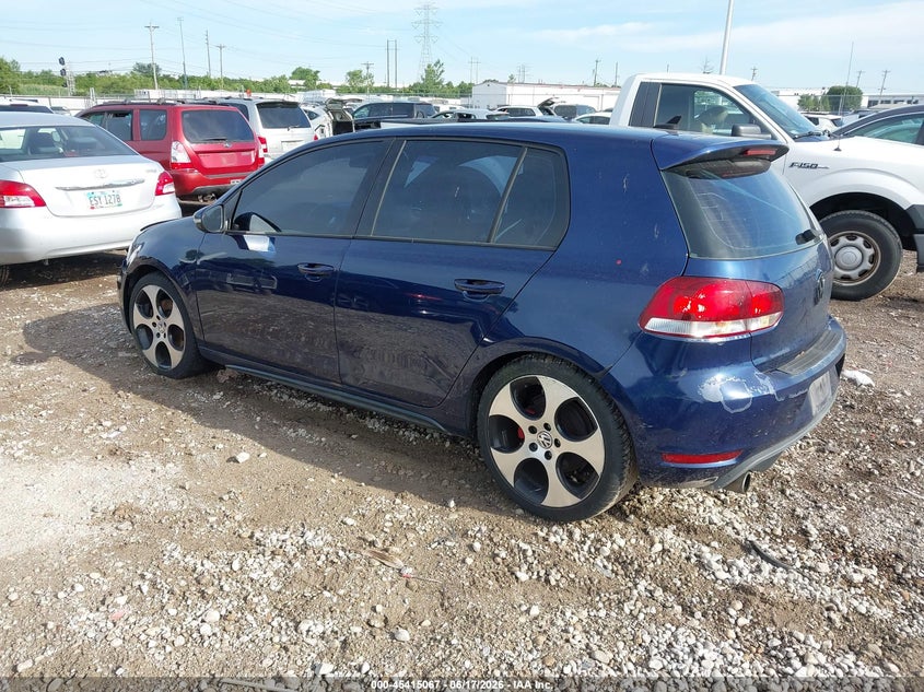 2011 Volkswagen Gti VIN WVWHD7AJ3BW297286 IAAI salvage auction — NORMAL WEAR, Original (Ohio), sold $300 on 2026-07-09 (photo 3)