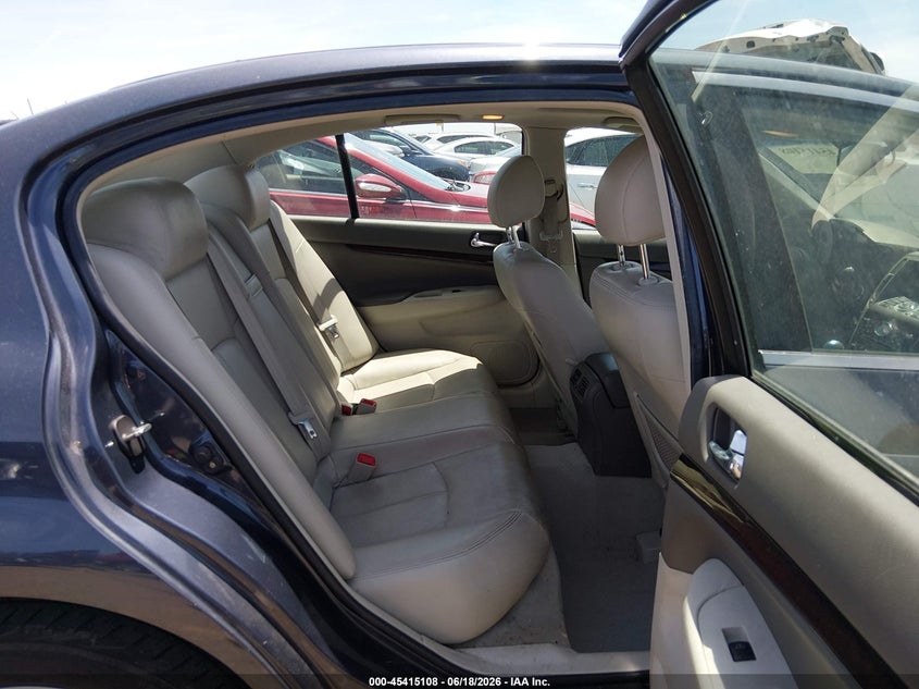 2010 Infiniti G37 VIN JN1CV6AR5AM461688 IAAI salvage auction — HAIL, Clear (Colorado), sold $1,000 on 2026-07-28 (photo 8)