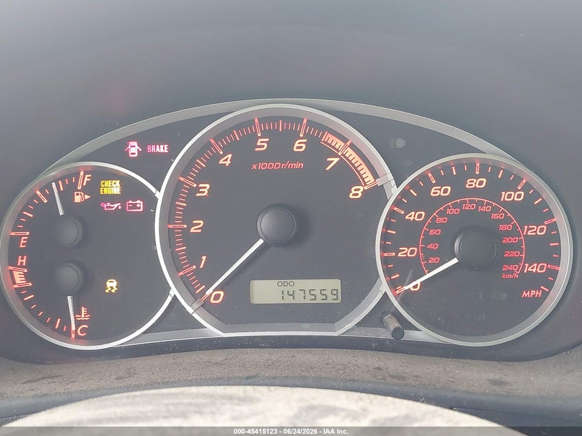 2013 Subaru Impreza VIN JF1GV7F65DG005895 IAAI salvage auction — NORMAL WEAR, Clear (Tennessee), sold $1,550 on 2026-07-29 (photo 7)