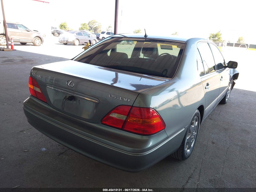 2001 Lexus Ls 430 VIN JTHBN30F910003544 IAAI salvage auction — RIGHT FRONT, Salvage (California), sold $925 on 2026-07-09 (photo 4)