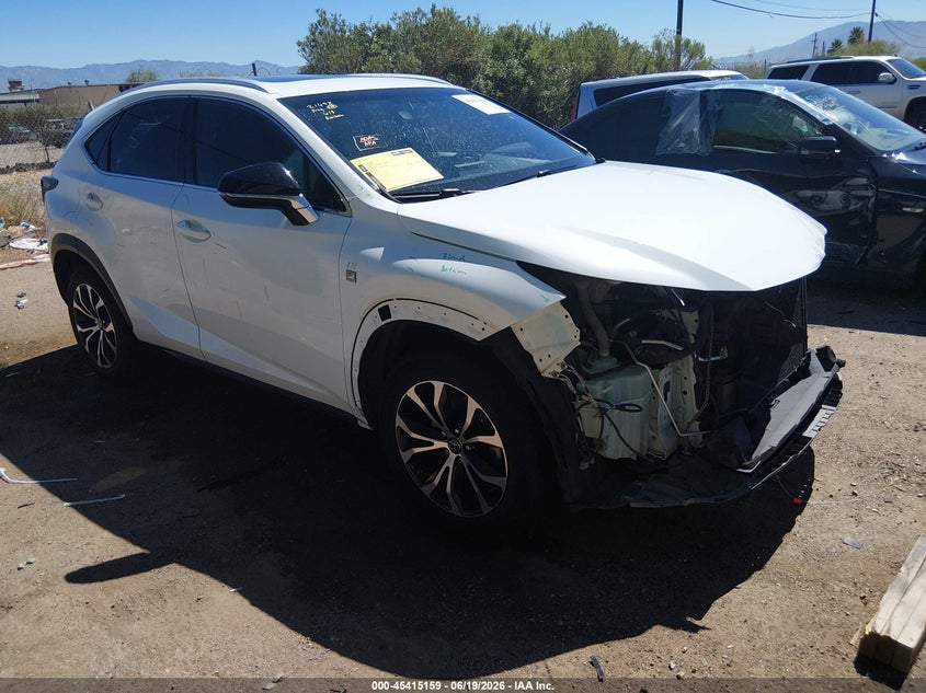 2017 Lexus Nx VIN JTJYARBZ9H2055222 IAAI salvage auction — FRONT END, Salvage Title, sold $10,000 on 2026-07-23 (photo 1)