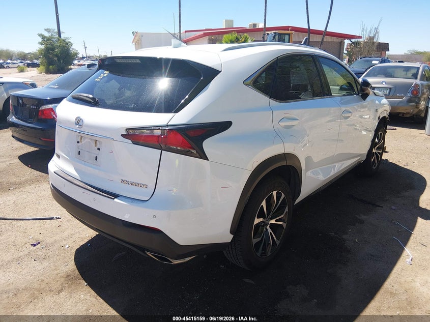 2017 Lexus Nx VIN JTJYARBZ9H2055222 IAAI salvage auction — FRONT END, Salvage Title, sold $10,000 on 2026-07-23 (photo 4)