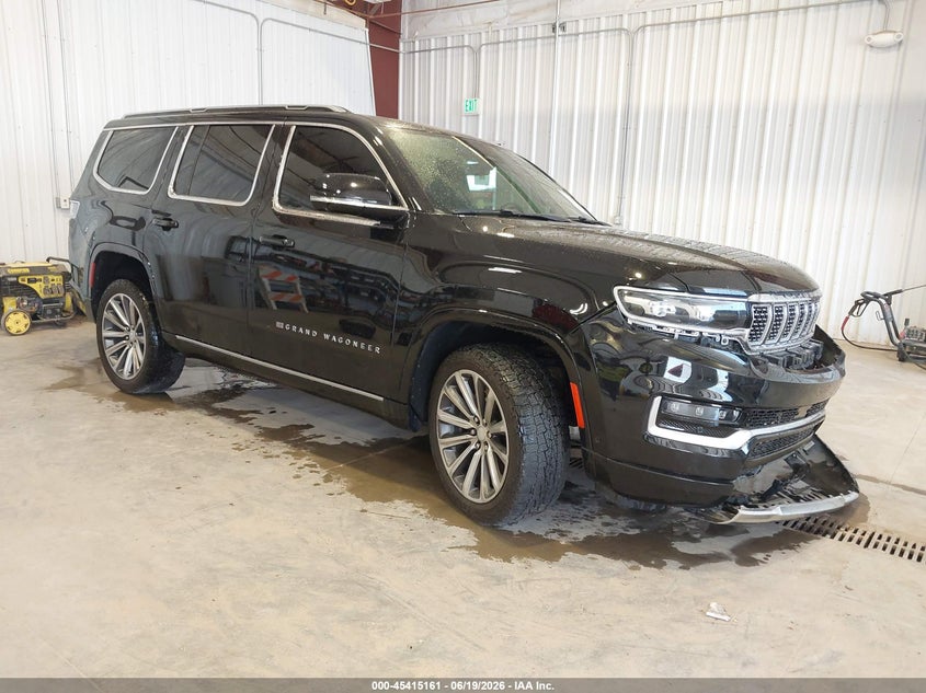 2022 Jeep Grand wagoneer VIN 1C4SJVFJXNS181087 IAAI salvage auction — FRONT END, Salvage Title, sold $17,000 on 2026-07-27 (photo 1)