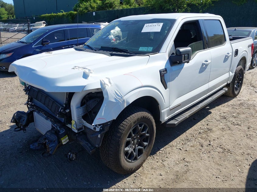 2025 Ford F-150 VIN 1FTFW3LD6SFB43494 IAAI salvage auction — FRONT & REAR, Salvage Title, sold $17,800 on 2026-08-01 (photo 2)