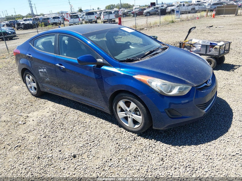 2013 Hyundai Elantra VIN KMHDH4AE8DU732723 IAAI salvage auction — NORMAL WEAR, Clear - Dealer Only (California), sold $700 on 2026-07-29 (photo 1)