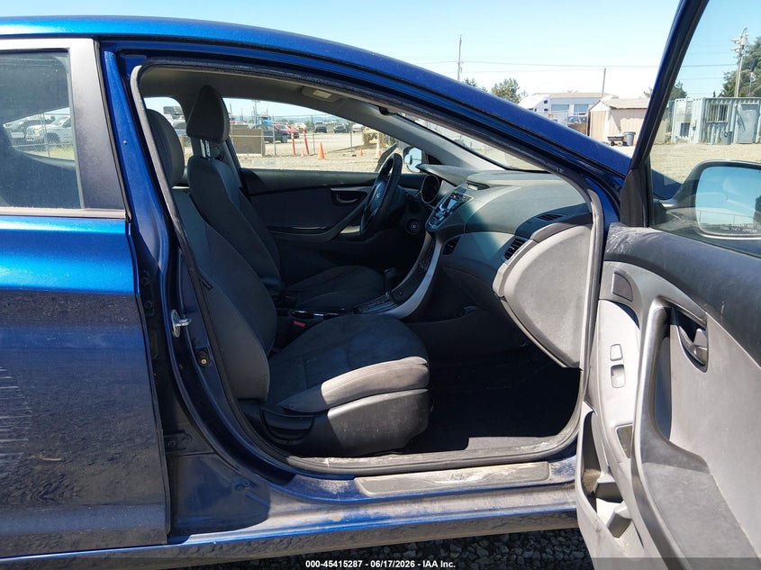 2013 Hyundai Elantra VIN KMHDH4AE8DU732723 IAAI salvage auction — NORMAL WEAR, Clear - Dealer Only (California), sold $700 on 2026-07-29 (photo 5)