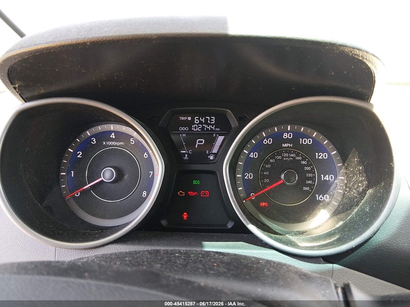 2013 Hyundai Elantra VIN KMHDH4AE8DU732723 IAAI salvage auction — NORMAL WEAR, Clear - Dealer Only (California), sold $700 on 2026-07-29 (photo 7)
