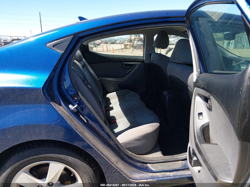 2013 Hyundai Elantra VIN KMHDH4AE8DU732723 IAAI salvage auction — NORMAL WEAR, Clear - Dealer Only (California), sold $700 on 2026-07-29 (photo 8)
