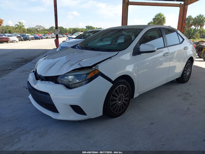 2014 Toyota Corolla VIN 5YFBURHE9EP032847 IAAI salvage auction — NORMAL WEAR, Clear (Florida), sold $1,750 on 2026-07-28 (photo 2)