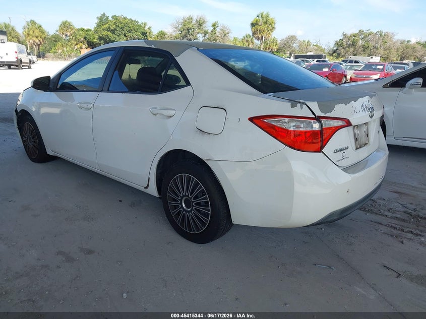 2014 Toyota Corolla VIN 5YFBURHE9EP032847 IAAI salvage auction — NORMAL WEAR, Clear (Florida), sold $1,750 on 2026-07-28 (photo 3)