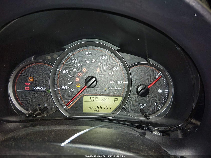 2012 Toyota Yaris VIN JTDKTUD31CD514187 IAAI salvage auction — FRONT END, Salvage (Vermont), sold $550 on 2026-07-17 (photo 7)