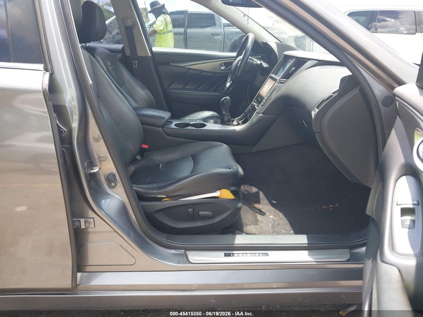2014 Infiniti Q50 VIN JN1BV7AR7EM687688 IAAI salvage auction — REAR END, Rebuildable (Florida), sold $1,550 on 2026-07-20 (photo 5)