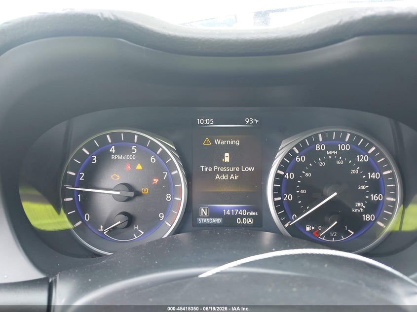 2014 Infiniti Q50 VIN JN1BV7AR7EM687688 IAAI salvage auction — REAR END, Rebuildable (Florida), sold $1,550 on 2026-07-20 (photo 7)