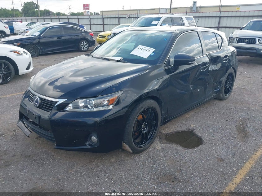 2012 Lexus Ct VIN JTHKD5BH5C2099127 IAAI salvage auction — LEFT SIDE, Salvage Title, sold $2,000 on 2026-07-29 (photo 2)
