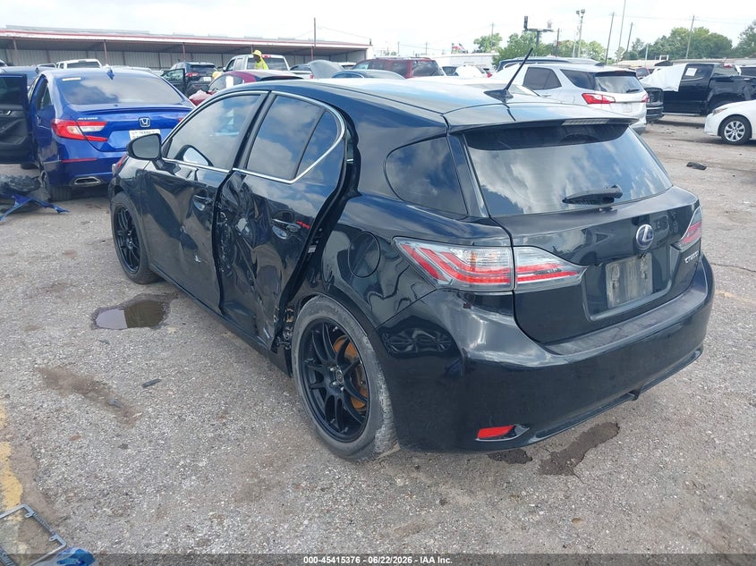2012 Lexus Ct VIN JTHKD5BH5C2099127 IAAI salvage auction — LEFT SIDE, Salvage Title, sold $2,000 on 2026-07-29 (photo 3)