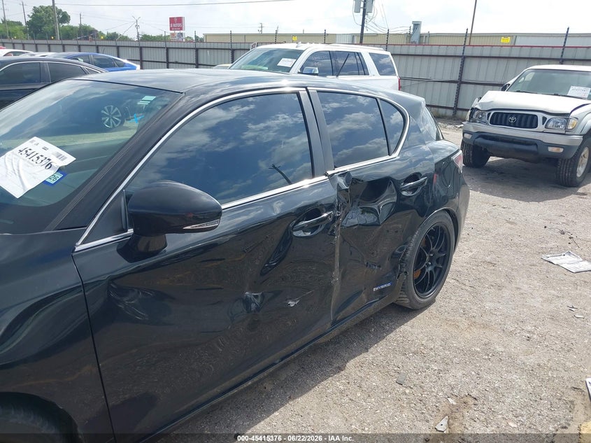 2012 Lexus Ct VIN JTHKD5BH5C2099127 IAAI salvage auction — LEFT SIDE, Salvage Title, sold $2,000 on 2026-07-29 (photo 6)