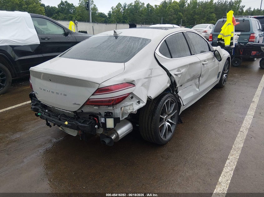 2026 Genesis G70 VIN KMTG34SC4TU171269 IAAI salvage auction — RIGHT REAR, Salvage (Mississippi), sold $10,100 on 2026-09-20 (photo 4)