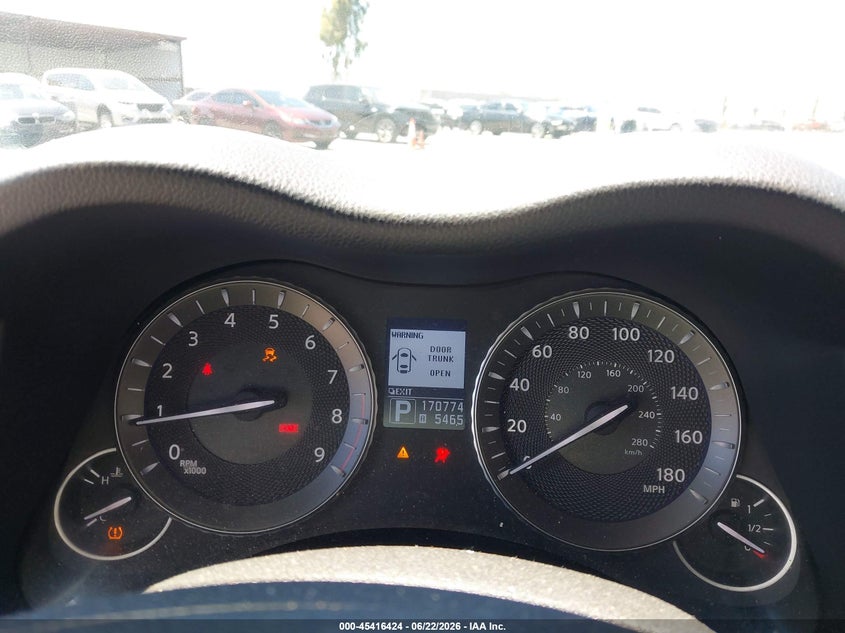 2012 Infiniti VIN JN1BY1AP5CM330347 IAAI salvage auction — REAR END, Salvage (California), sold $525 on 2026-07-20 (photo 7)