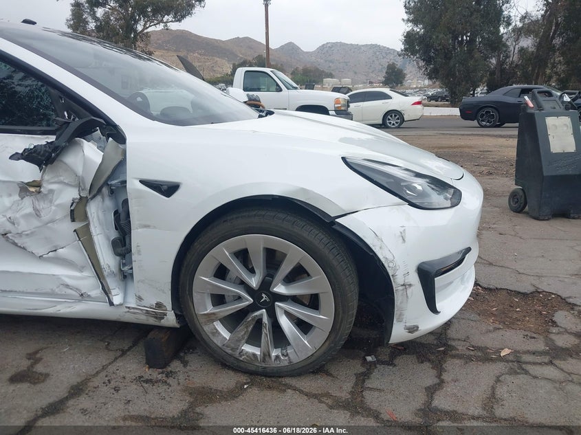 2021 Tesla Model 3 VIN 5YJ3E1EA7MF099042 IAAI salvage auction — SIDE, Salvage (California), sold $8,150 on 2026-07-29 (photo 6)